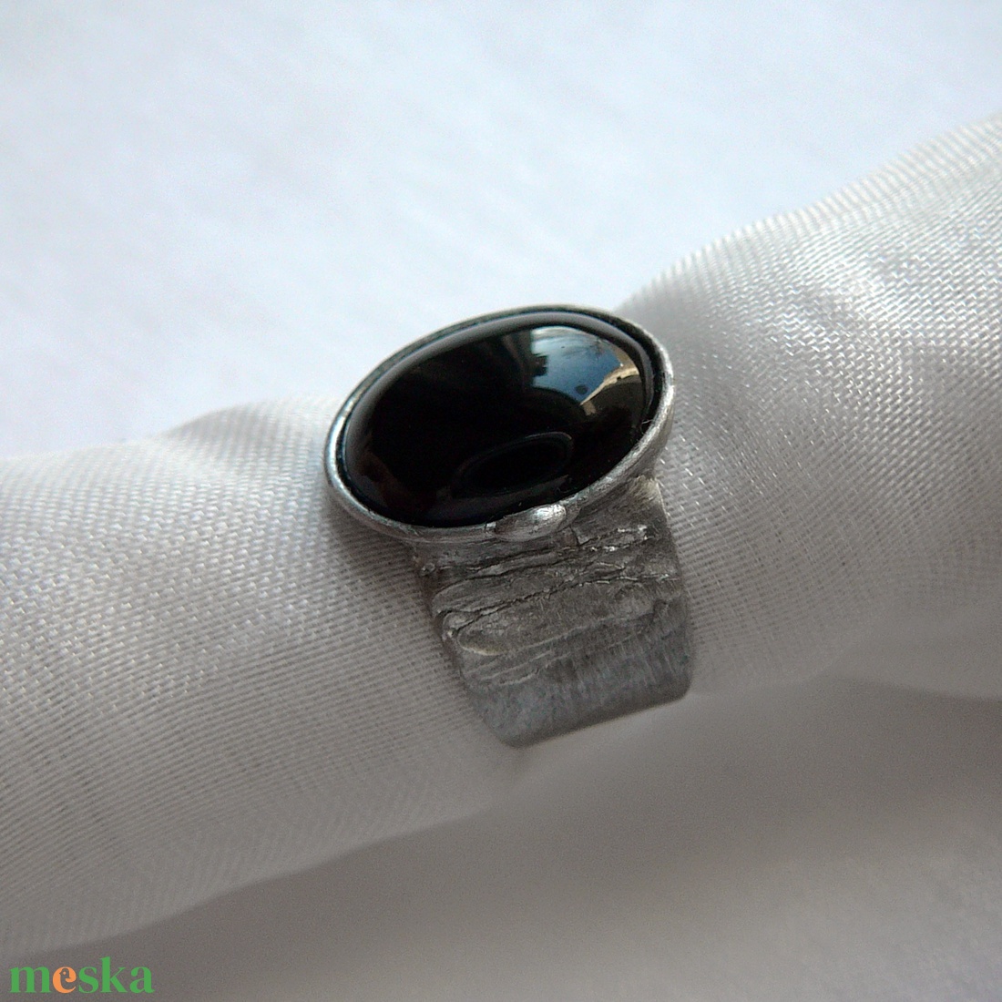 Ónix gyűrű - ékszer - gyűrű - szoliter gyűrű - Meska.hu