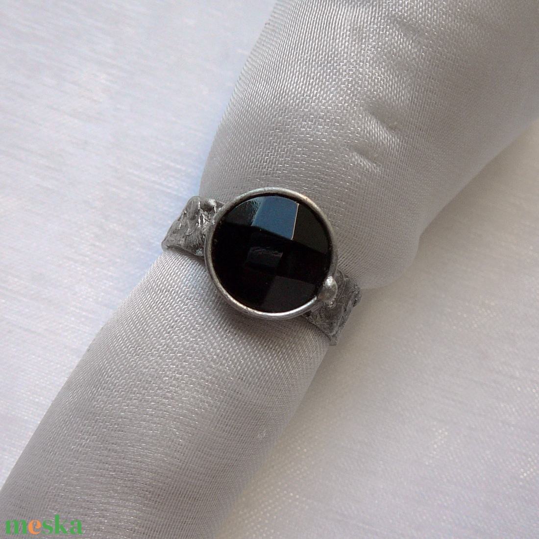 Ónix gyűrű - ékszer - gyűrű - szoliter gyűrű - Meska.hu