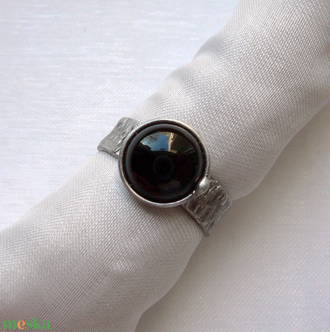 Ónix gyűrű - ékszer - gyűrű - szoliter gyűrű - Meska.hu