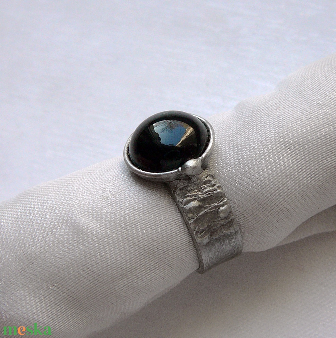 Ónix gyűrű - ékszer - gyűrű - szoliter gyűrű - Meska.hu