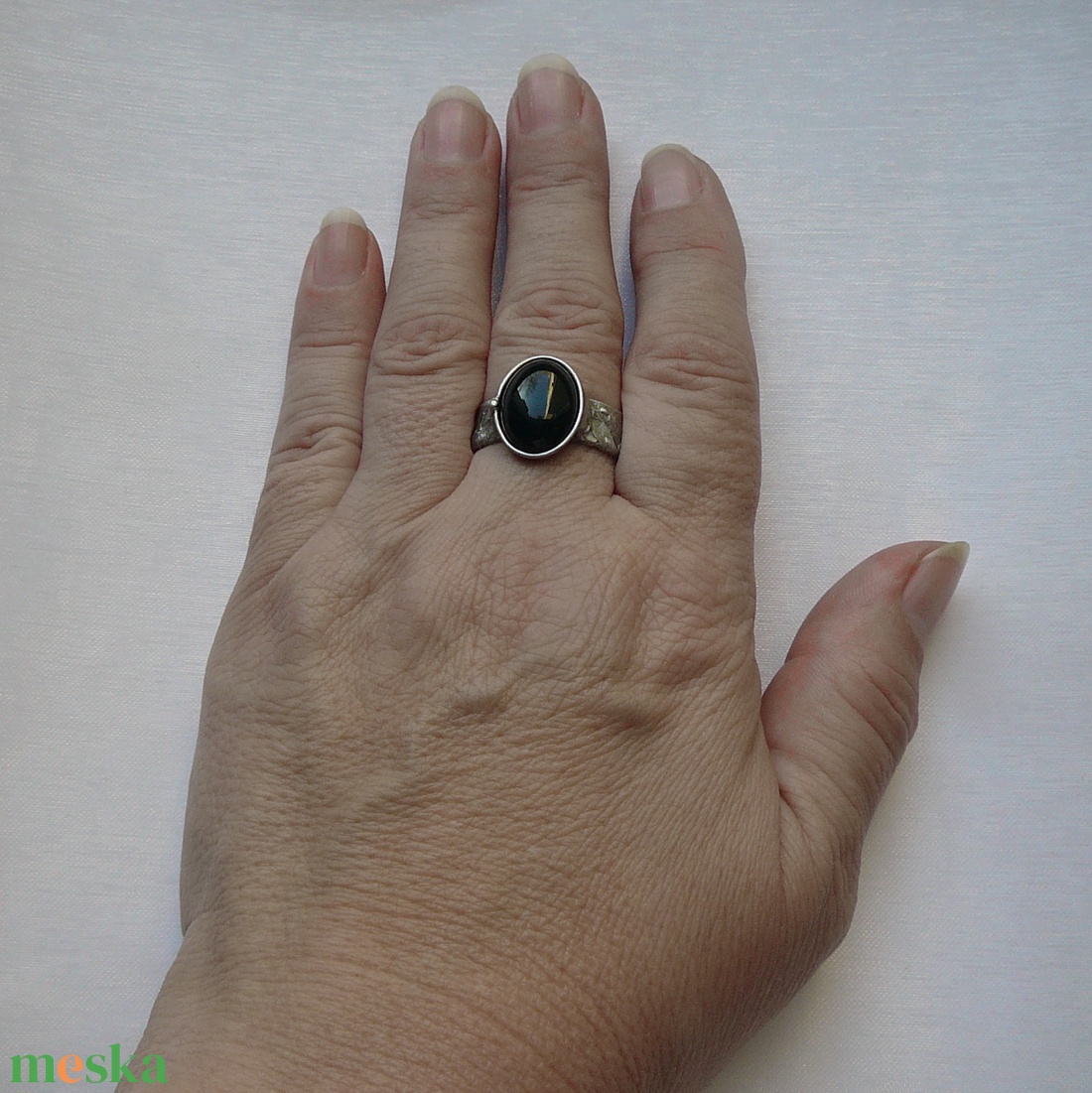Ónix gyűrű - ékszer - gyűrű - szoliter gyűrű - Meska.hu