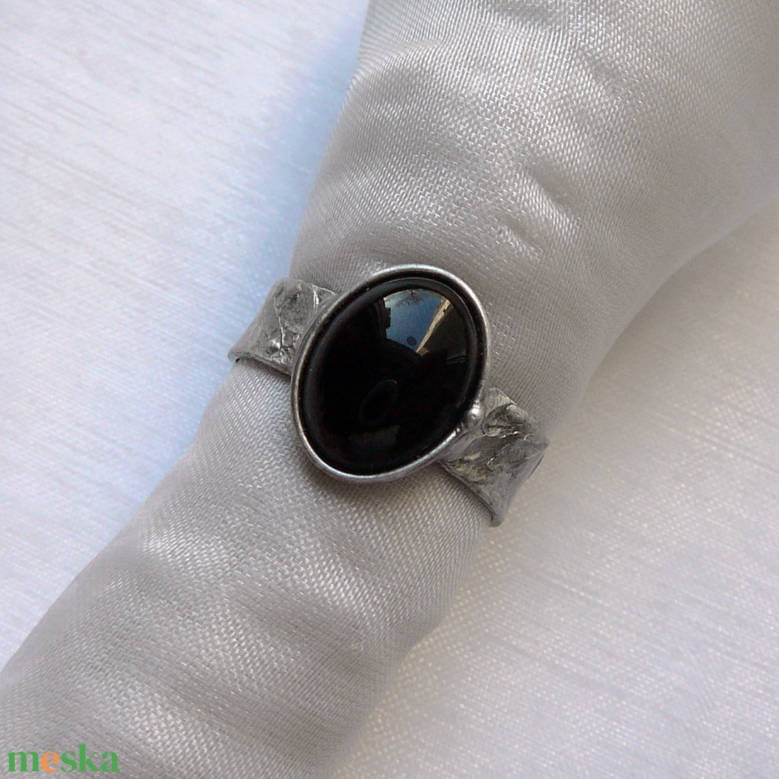 Ónix gyűrű - ékszer - gyűrű - szoliter gyűrű - Meska.hu