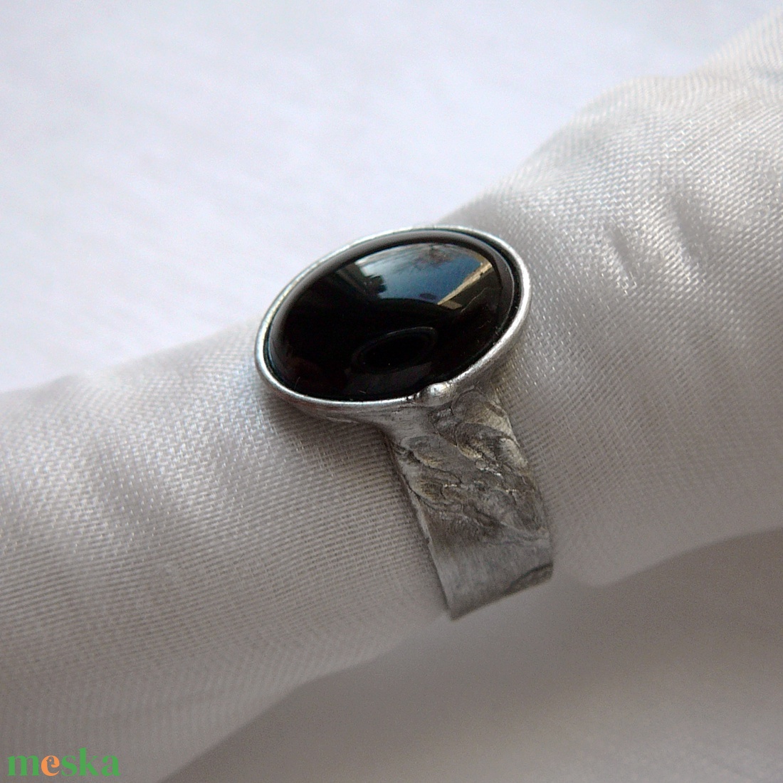 Ónix gyűrű - ékszer - gyűrű - szoliter gyűrű - Meska.hu