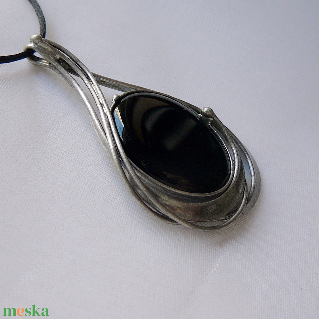 Ónix medál - ékszer - nyaklánc - medálos nyaklánc - Meska.hu
