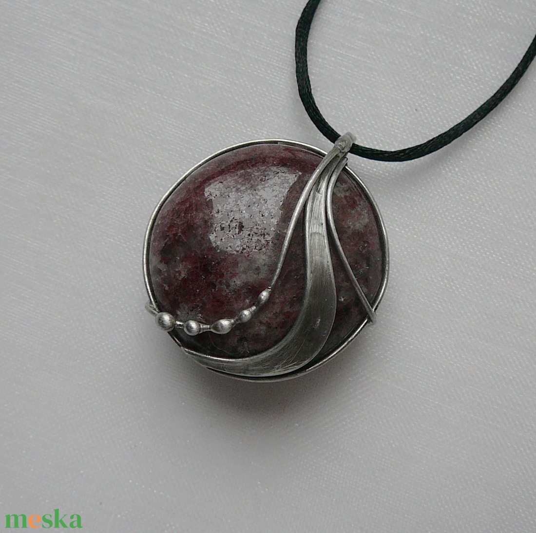 Gránát medál - ékszer - nyaklánc - medálos nyaklánc - Meska.hu