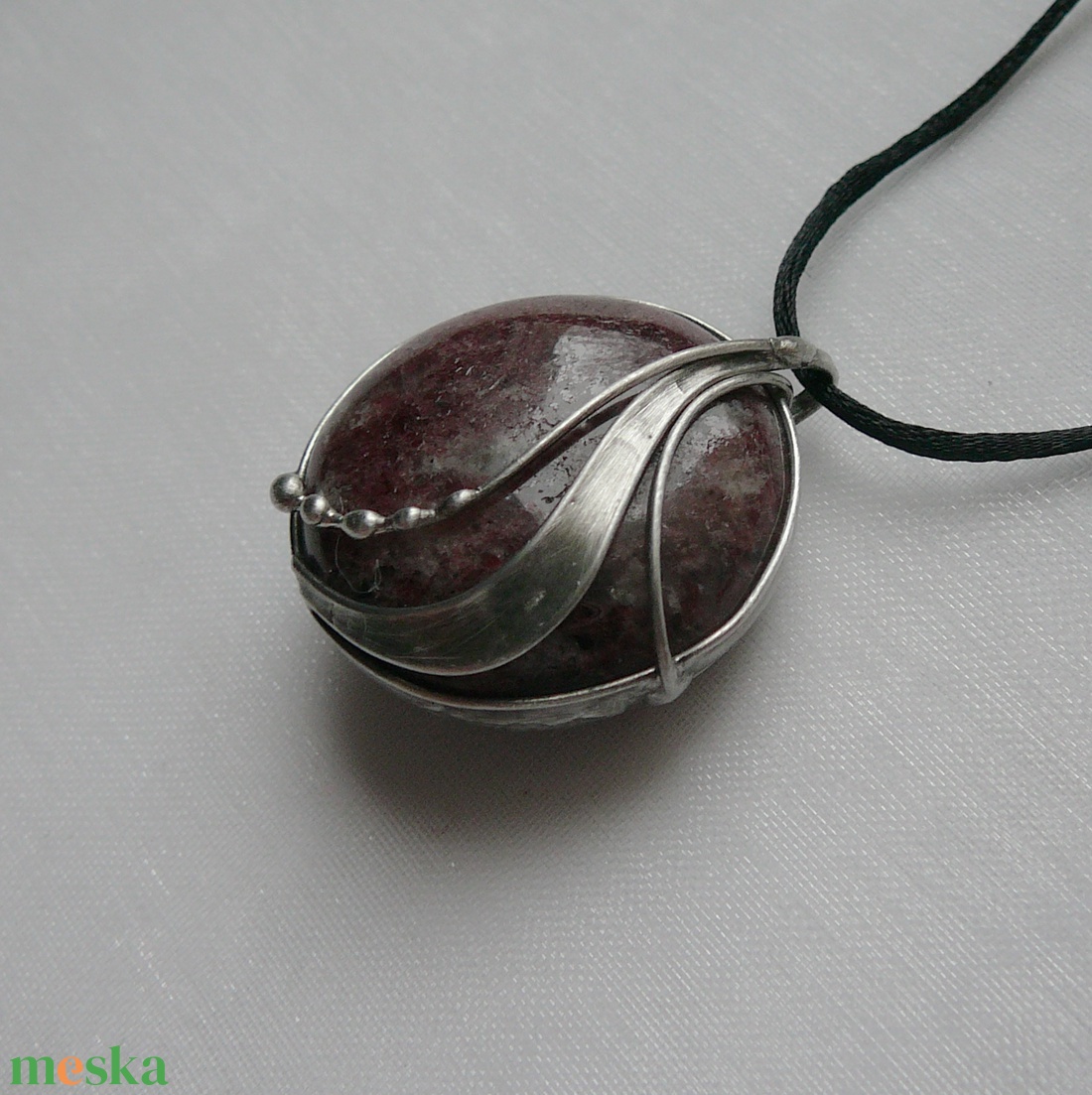 Gránát medál - ékszer - nyaklánc - medálos nyaklánc - Meska.hu