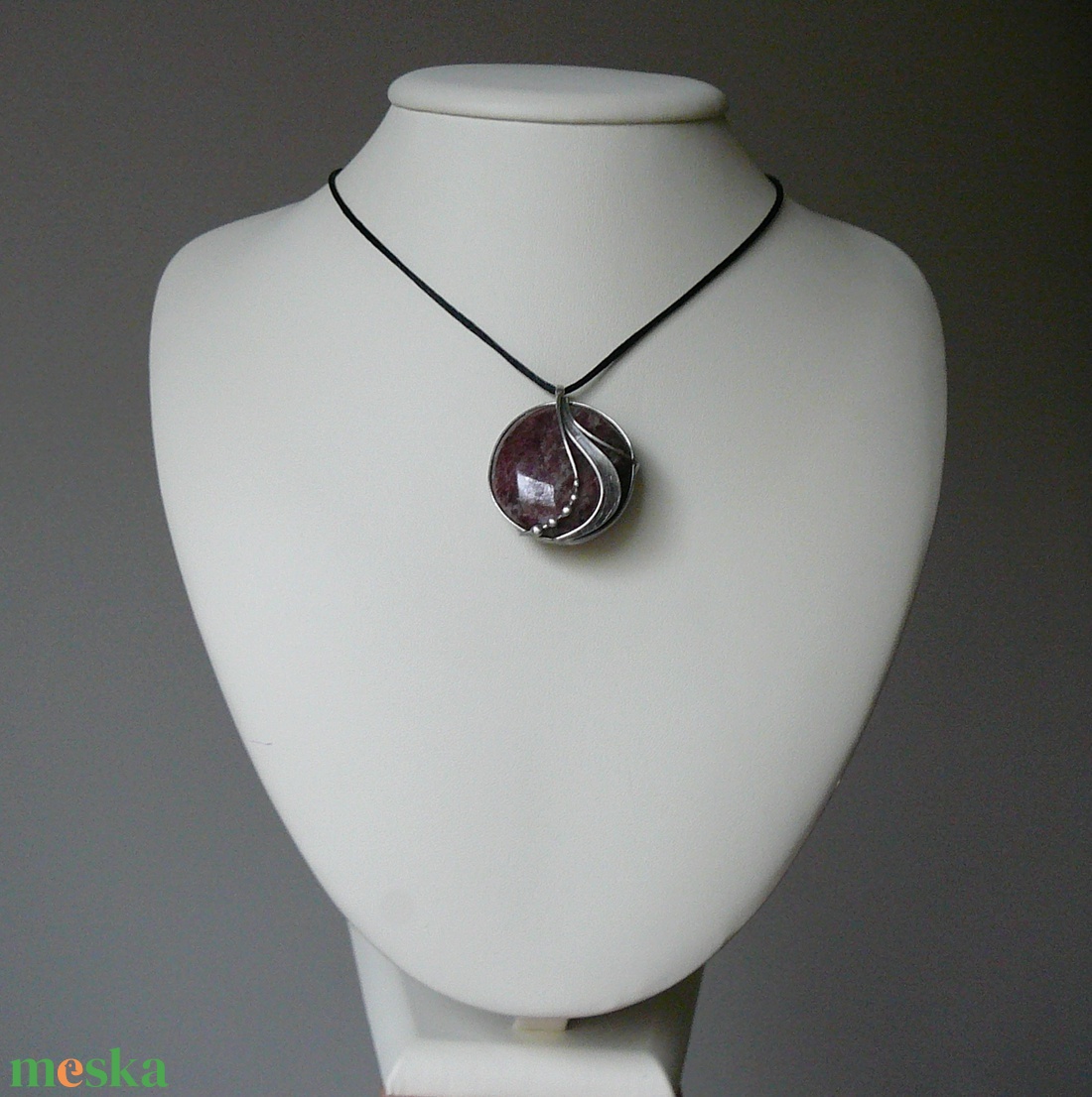 Gránát medál - ékszer - nyaklánc - medálos nyaklánc - Meska.hu