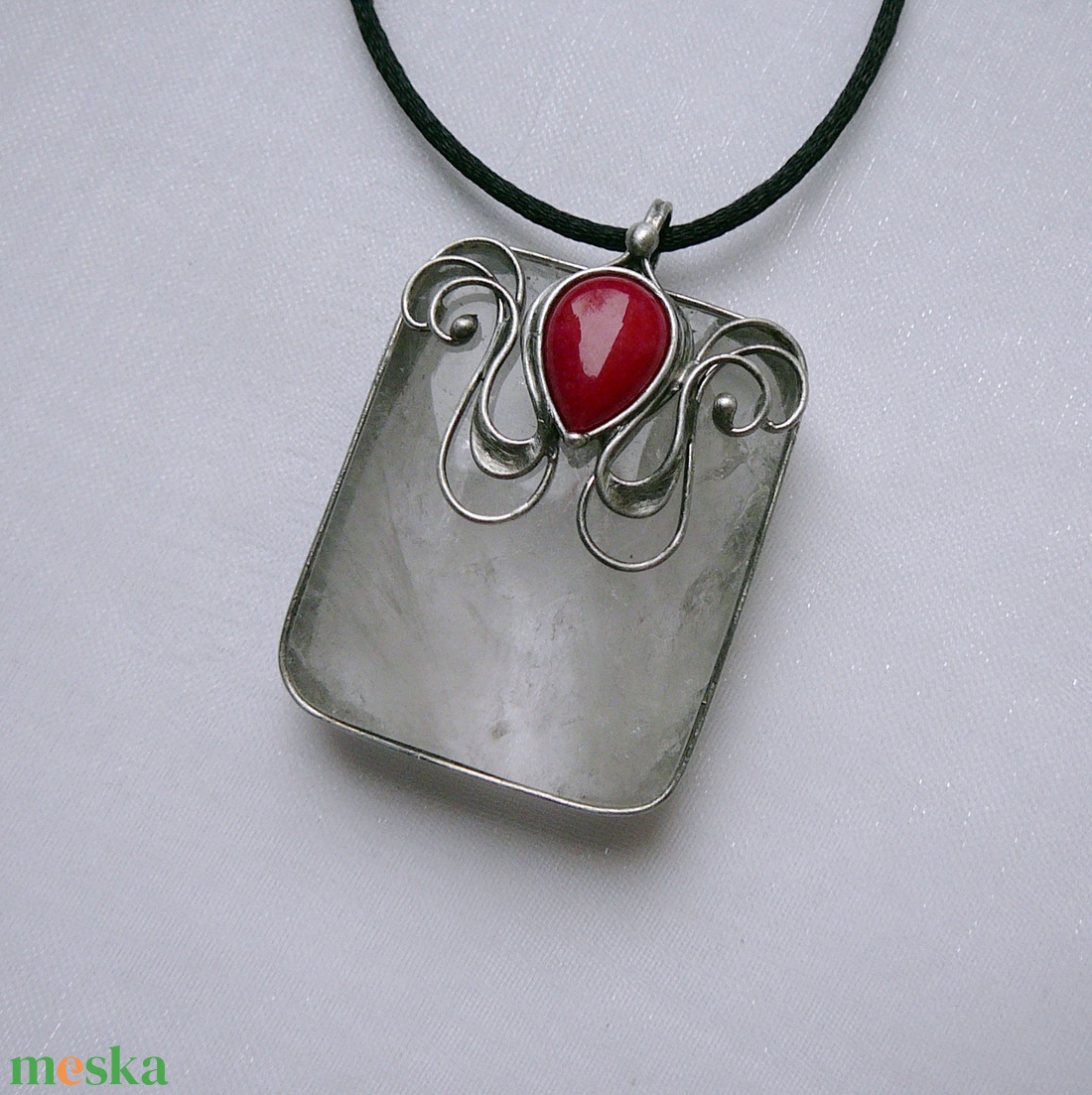 Hegyikristály medál - ékszer - nyaklánc - medálos nyaklánc - Meska.hu