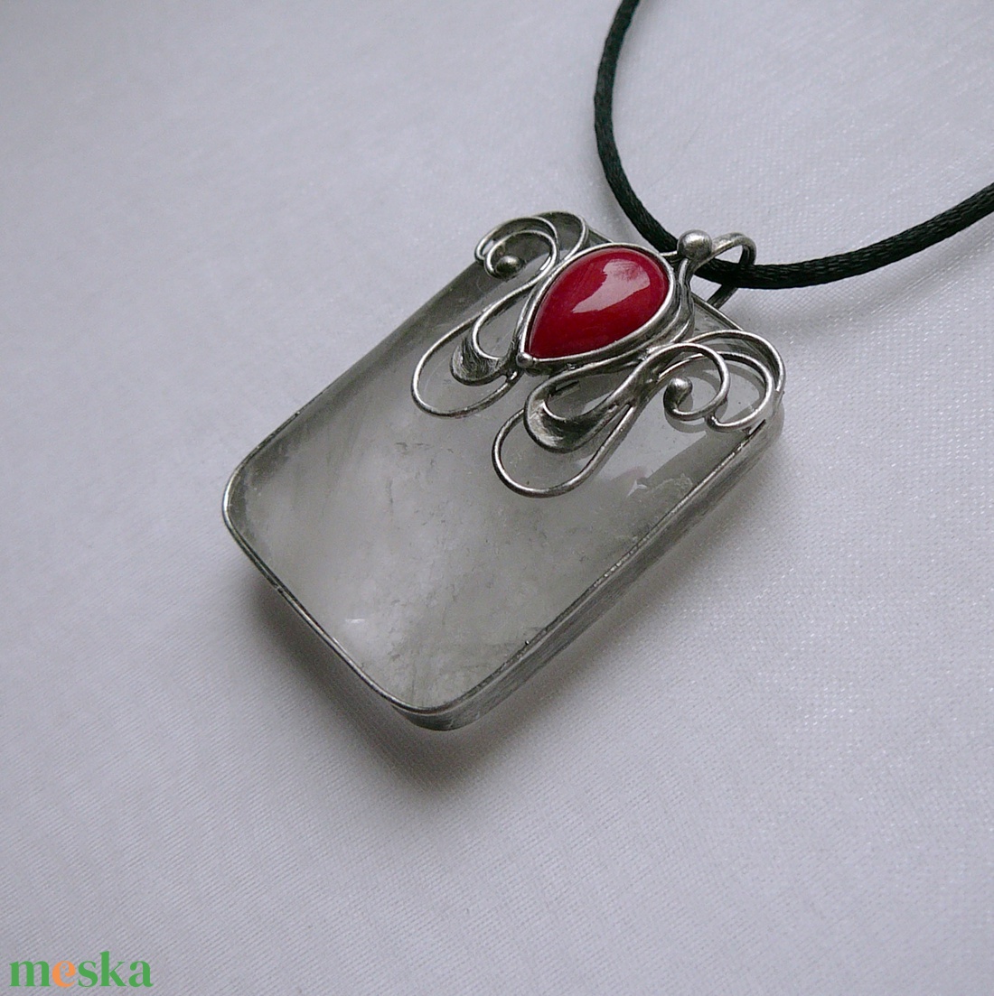 Hegyikristály medál - ékszer - nyaklánc - medálos nyaklánc - Meska.hu