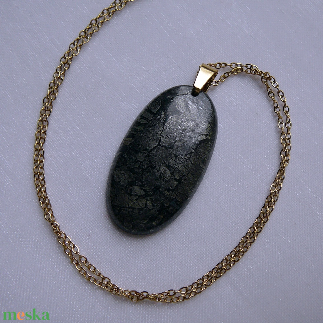 Markazit medálos nyaklánc - ékszer - nyaklánc - medálos nyaklánc - Meska.hu
