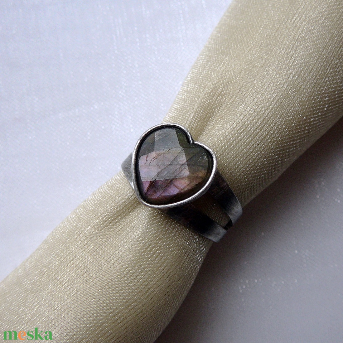 Labradorit gyűrű - ékszer - gyűrű - szoliter gyűrű - Meska.hu