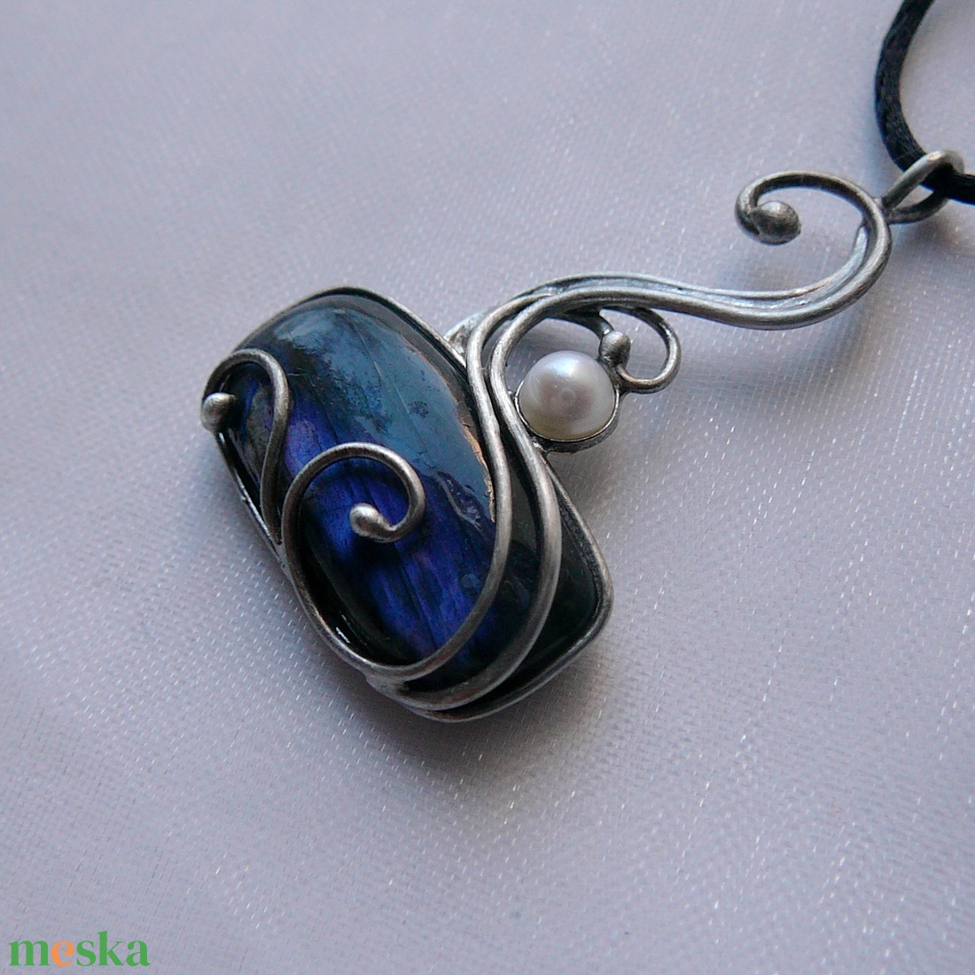 Labradorit medál - ékszer - nyaklánc - medál - Meska.hu