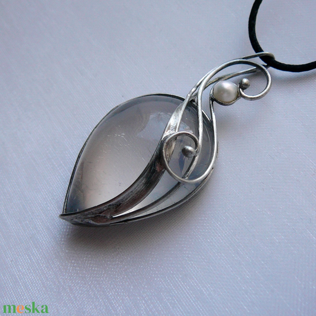 Girasol szív medál - ékszer - nyaklánc - medálos nyaklánc - Meska.hu