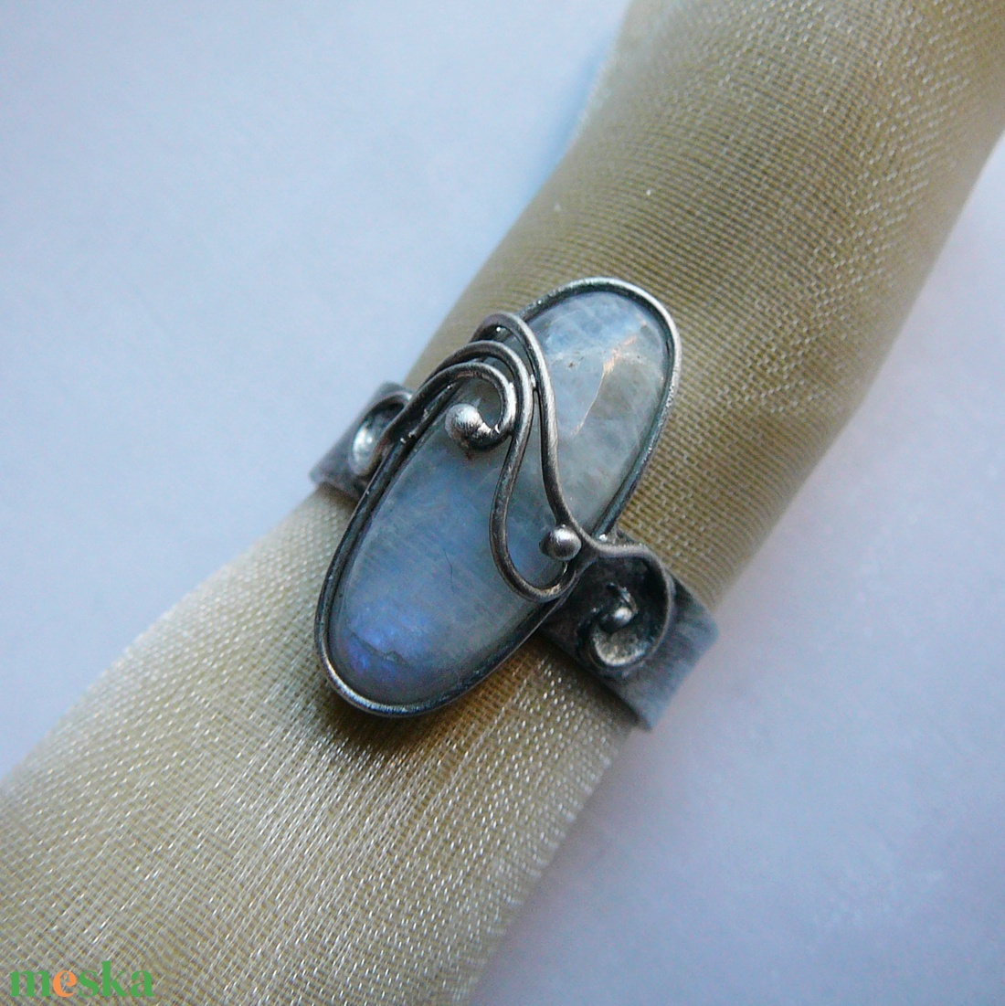 Holdkő gyűrű - ékszer - gyűrű - szoliter gyűrű - Meska.hu