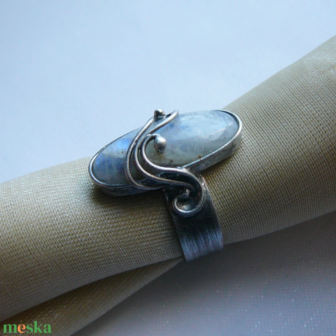 Holdkő gyűrű - ékszer - gyűrű - szoliter gyűrű - Meska.hu