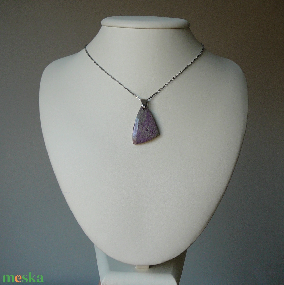 Atlantiszit medálos nyaklánc - ékszer - nyaklánc - medálos nyaklánc - Meska.hu