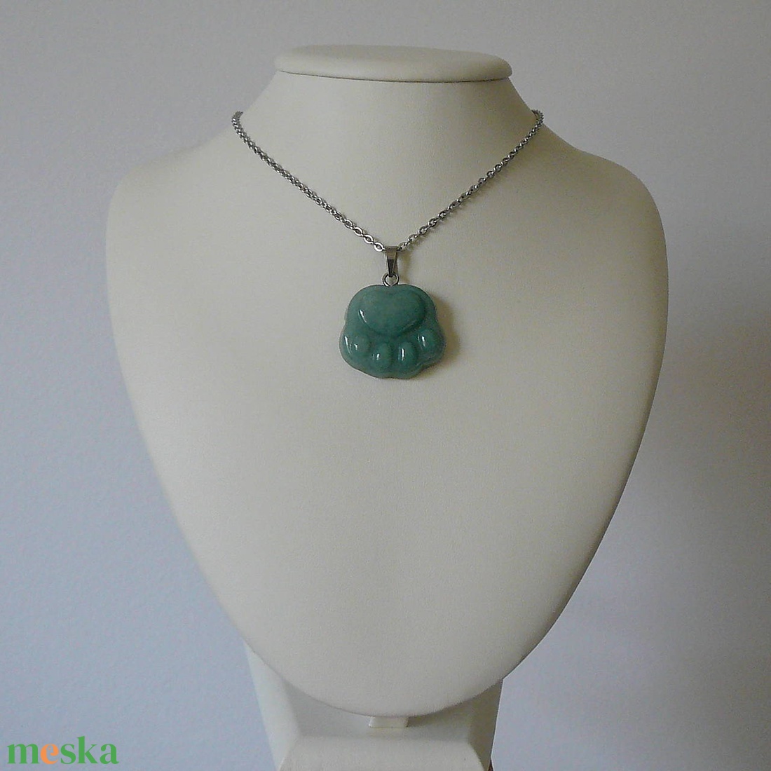 Aventurin tappancs medálos nyaklánc - ékszer - nyaklánc - medálos nyaklánc - Meska.hu