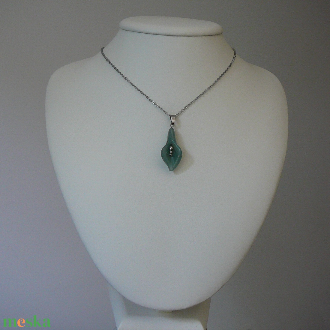 Aventurin kála medálos nyaklánc - ékszer - nyaklánc - medálos nyaklánc - Meska.hu