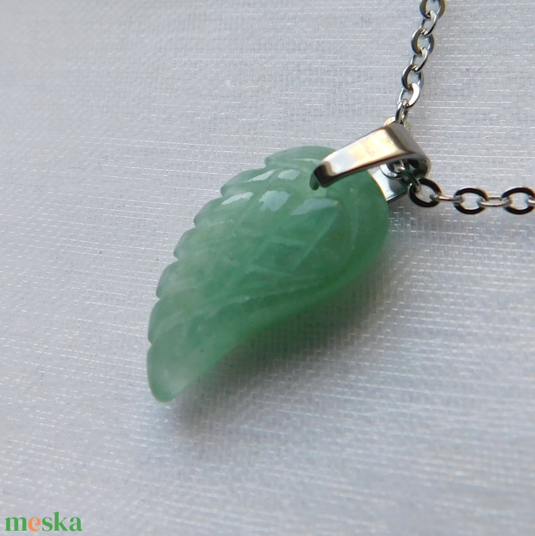 Aventurin szárny medálos nyaklánc - ékszer - nyaklánc - medálos nyaklánc - Meska.hu