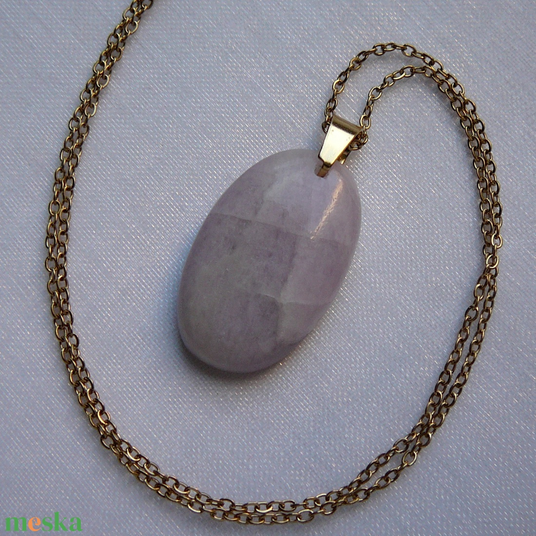 Kunzit medálos nyaklánc - ékszer - nyaklánc - medálos nyaklánc - Meska.hu