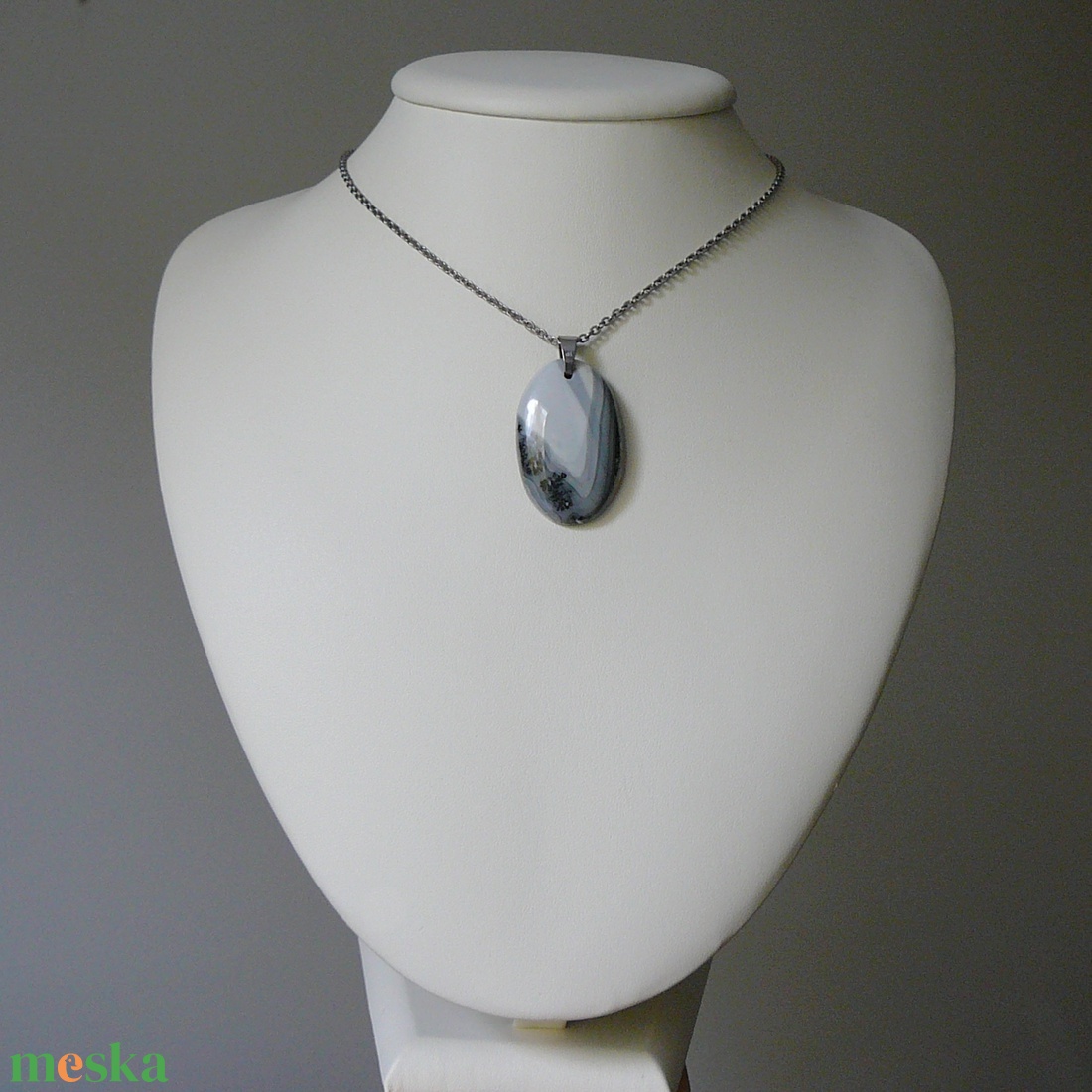 Maligano jáspis medálos nyaklánc - ékszer - nyaklánc - medálos nyaklánc - Meska.hu