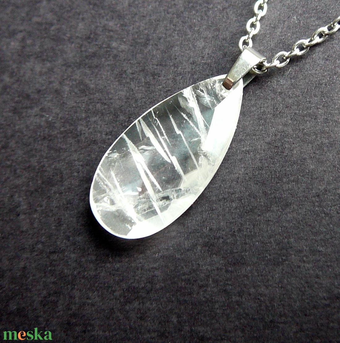 Hegyikristály medálos nyaklánc - ékszer - nyaklánc - medálos nyaklánc - Meska.hu