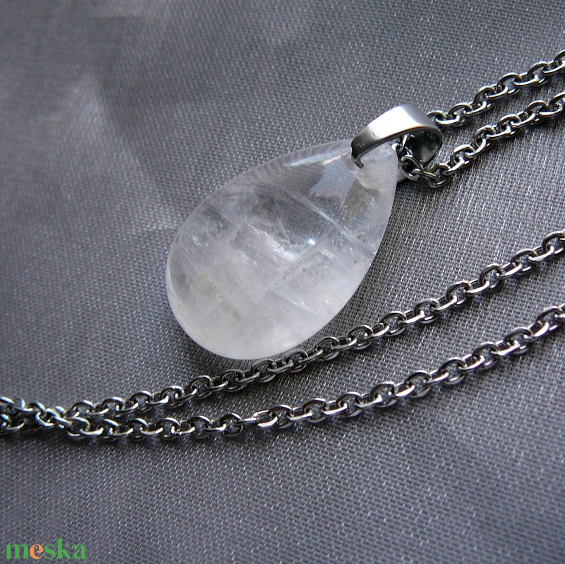Hegyikristály medálos nyaklánc - ékszer - nyaklánc - medálos nyaklánc - Meska.hu