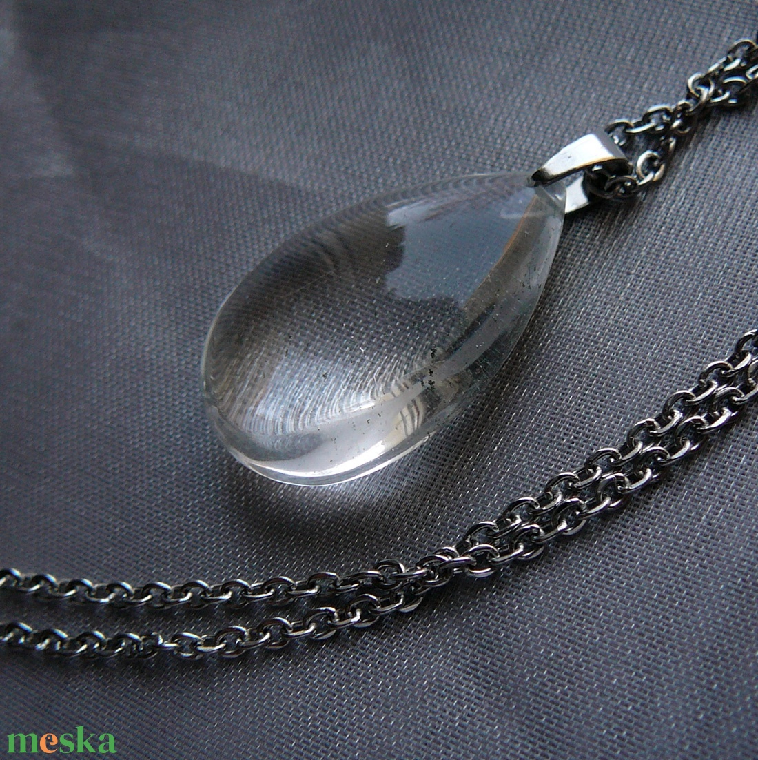 Hegyikristály medálos nyaklánc - ékszer - nyaklánc - medálos nyaklánc - Meska.hu