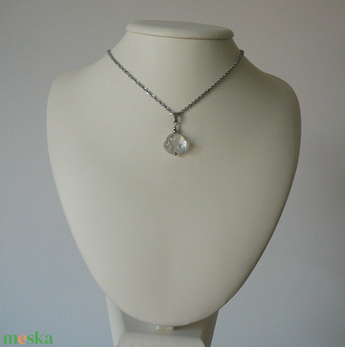 Hegyikristály tappancs medálos nyaklánc - ékszer - nyaklánc - medálos nyaklánc - Meska.hu