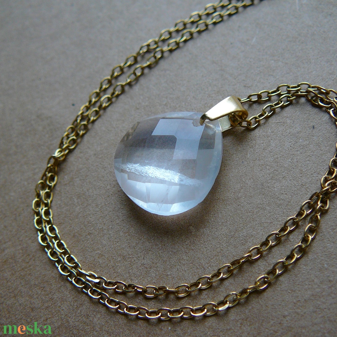 Hegyikristály medálos nyaklánc - ékszer - nyaklánc - medálos nyaklánc - Meska.hu