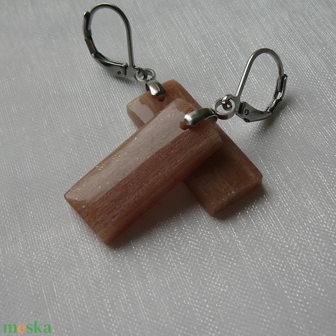 Holdkő fülbevaló - ékszer - fülbevaló - lógó fülbevaló - Meska.hu