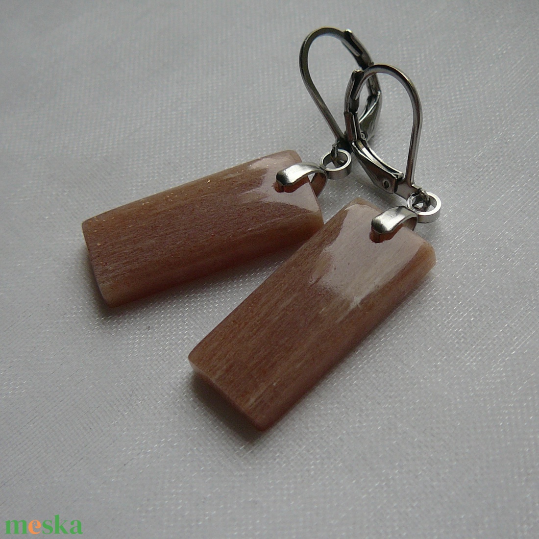 Holdkő fülbevaló - ékszer - fülbevaló - lógó fülbevaló - Meska.hu