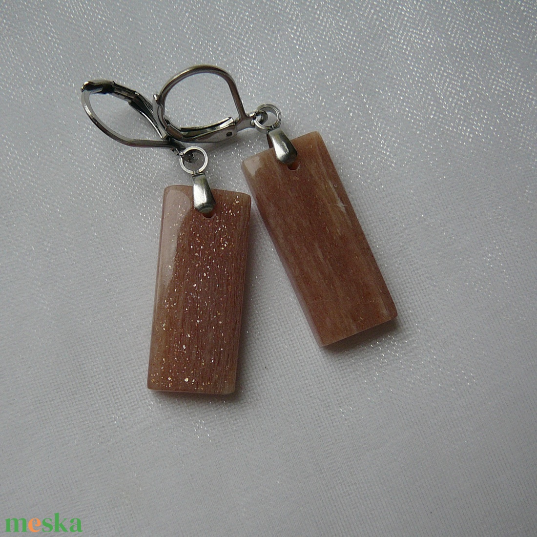 Holdkő fülbevaló - ékszer - fülbevaló - lógó fülbevaló - Meska.hu