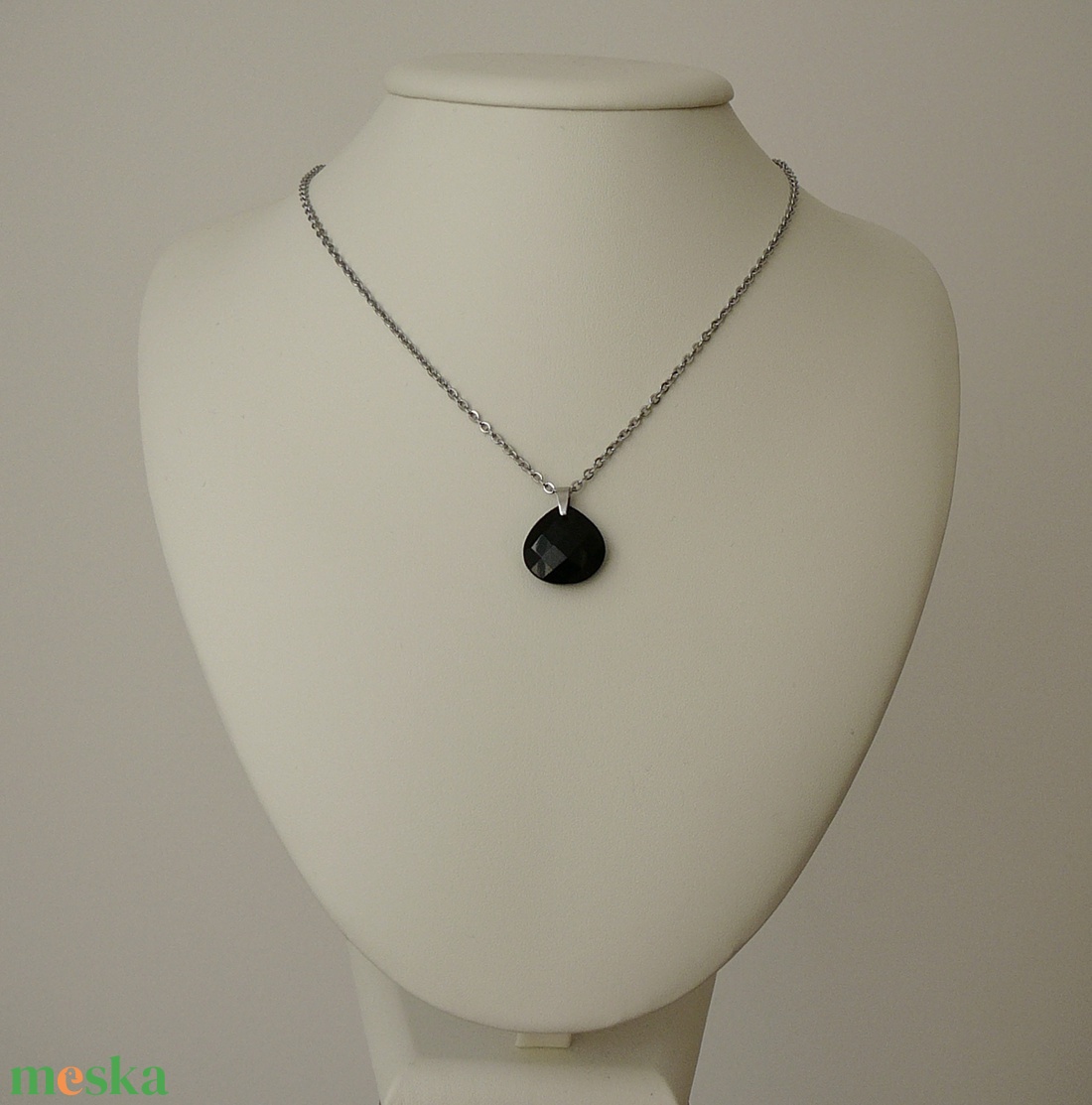 Ónix medálos nyaklánc - ékszer - nyaklánc - medálos nyaklánc - Meska.hu
