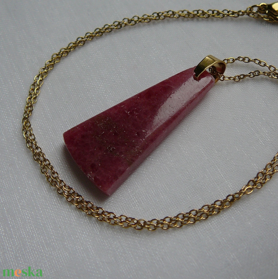 Rodonit medálos nyaklánc - ékszer - nyaklánc - medálos nyaklánc - Meska.hu