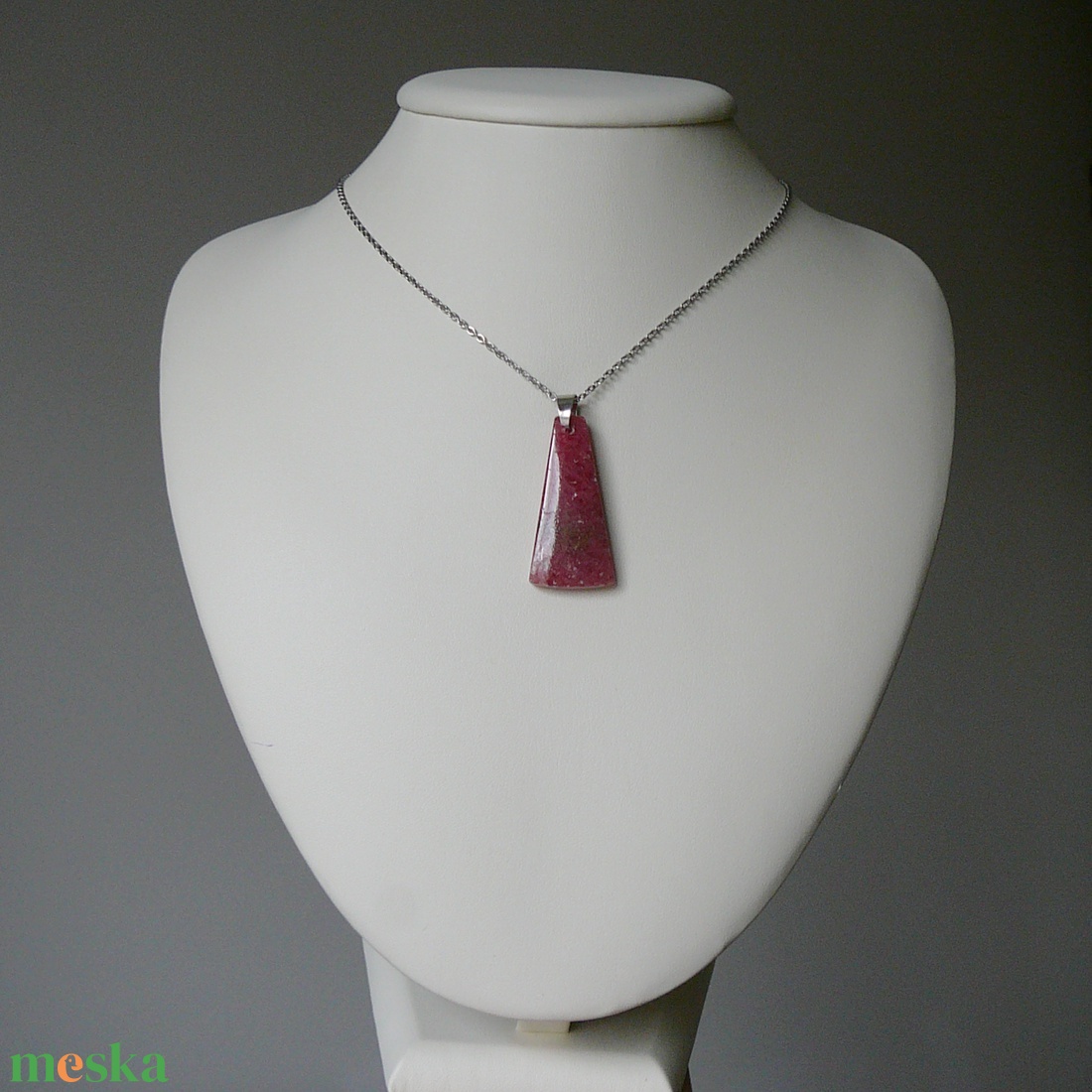 Rodonit medálos nyaklánc - ékszer - nyaklánc - medálos nyaklánc - Meska.hu