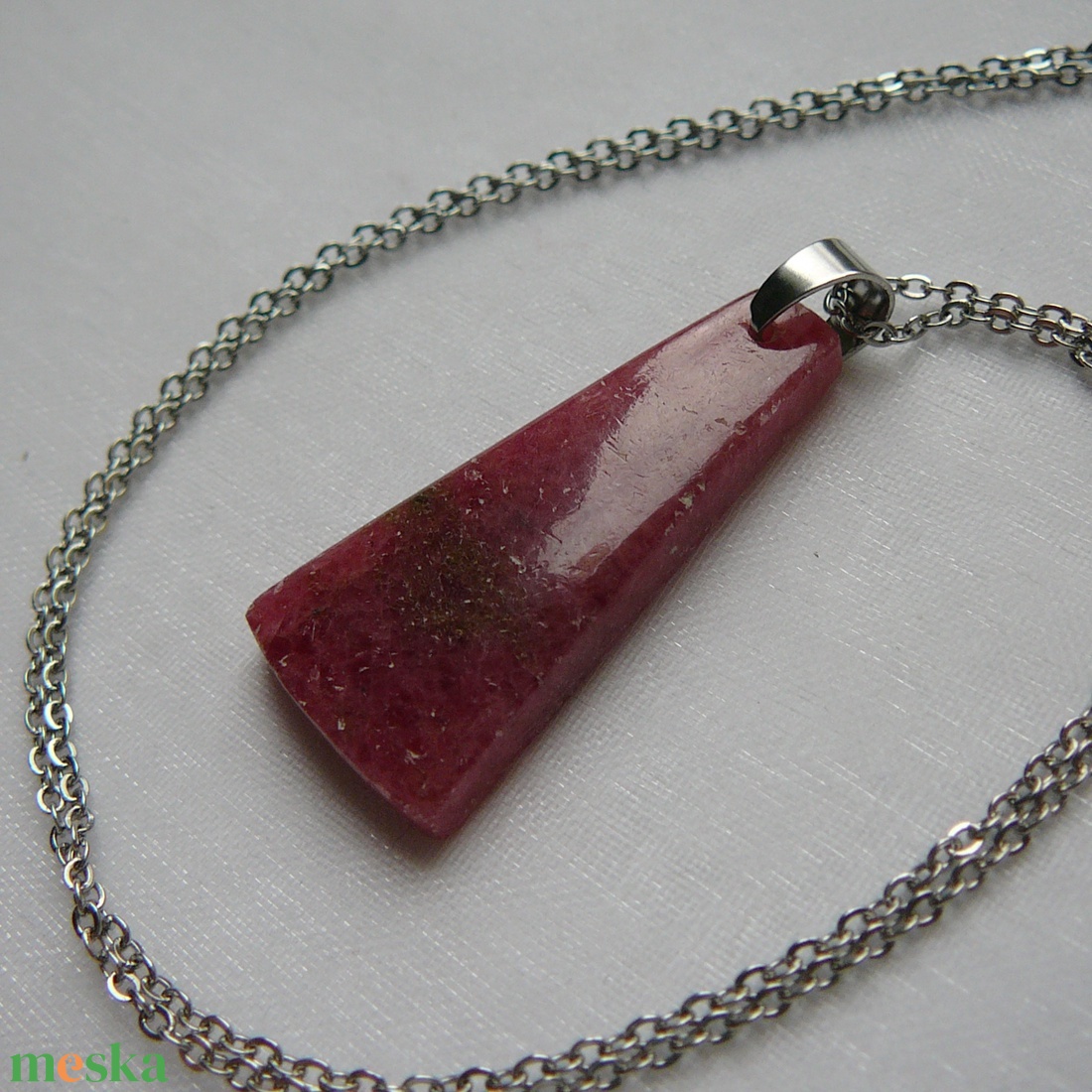 Rodonit medálos nyaklánc - ékszer - nyaklánc - medálos nyaklánc - Meska.hu