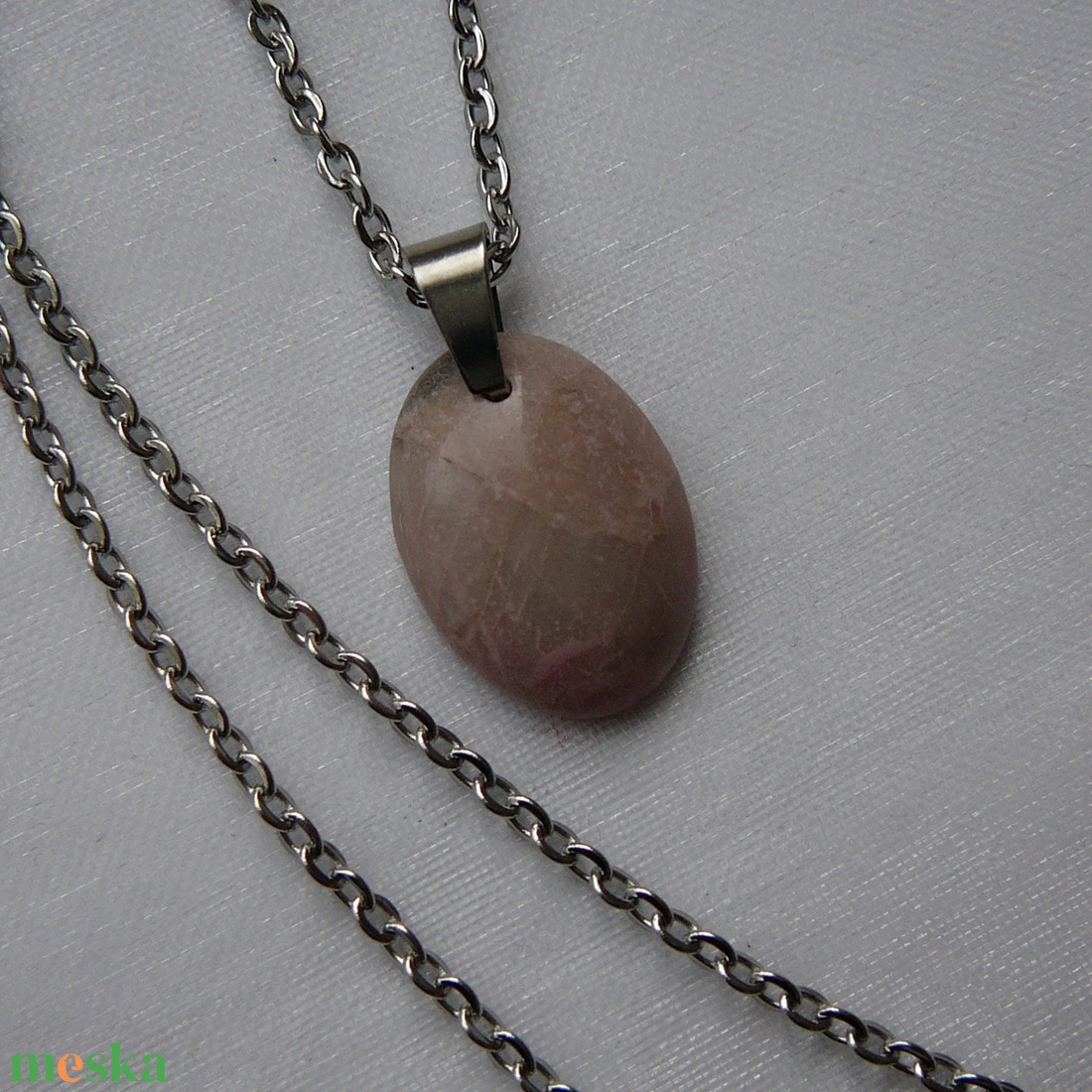 Rodonit medálos nyaklánc - ékszer - nyaklánc - medálos nyaklánc - Meska.hu