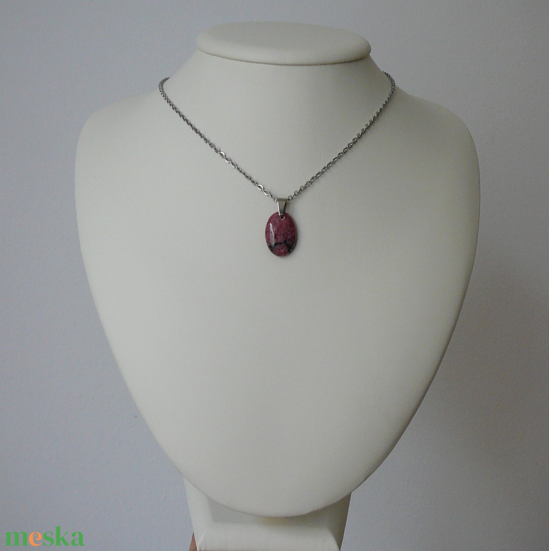 Rodonit medálos nyaklánc - ékszer - nyaklánc - medálos nyaklánc - Meska.hu