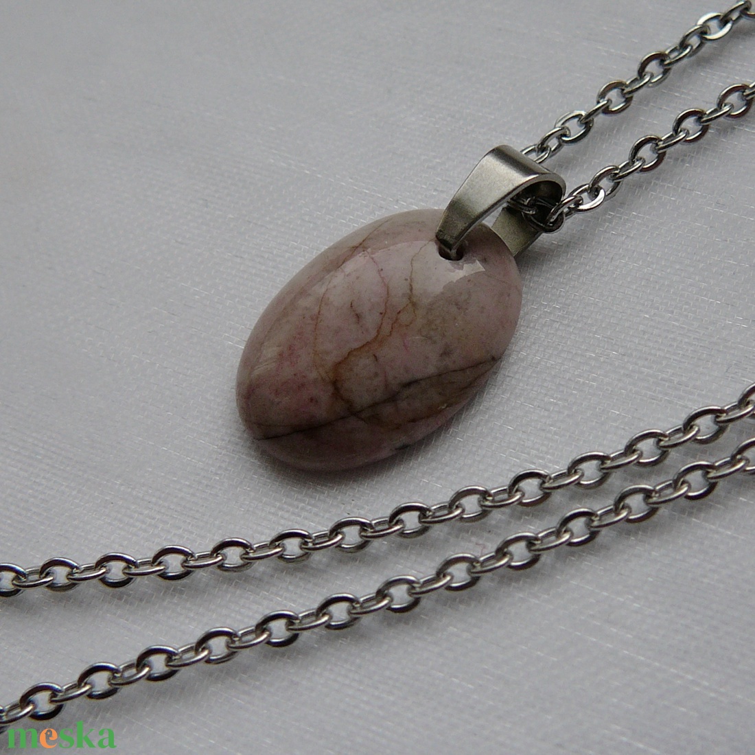 Rodonit medálos nyaklánc - ékszer - nyaklánc - medálos nyaklánc - Meska.hu