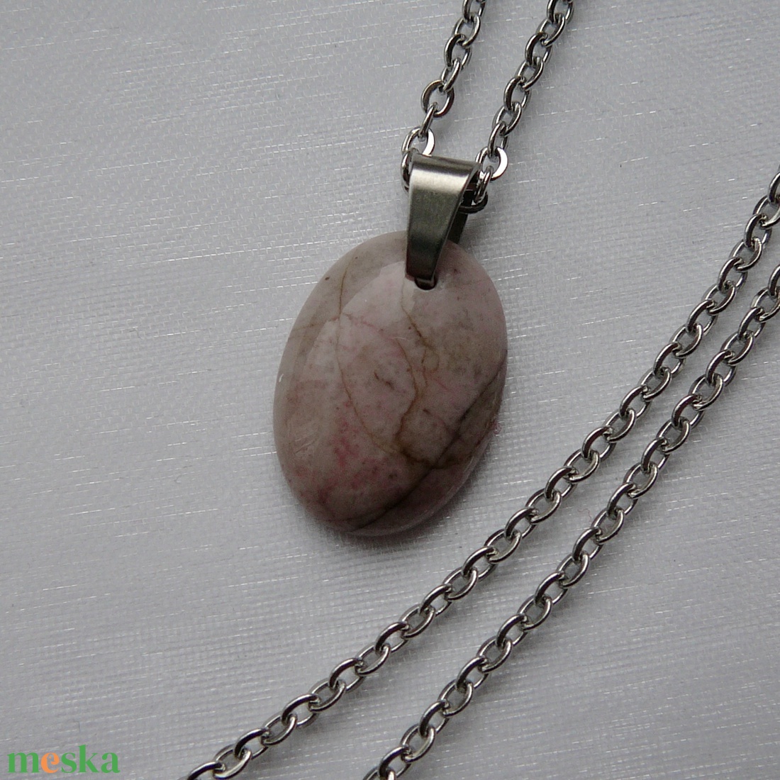 Rodonit medálos nyaklánc - ékszer - nyaklánc - medálos nyaklánc - Meska.hu