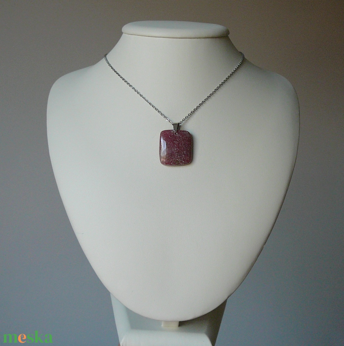 Rodonit medálos nyaklánc - ékszer - nyaklánc - medálos nyaklánc - Meska.hu