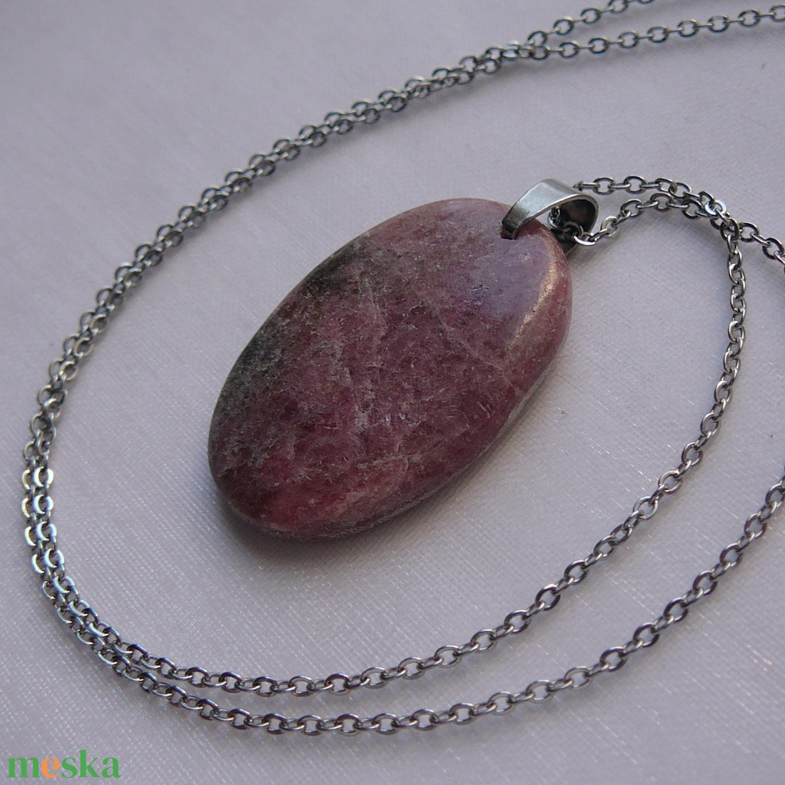 Rodonit medálos nyaklánc - ékszer - nyaklánc - medálos nyaklánc - Meska.hu