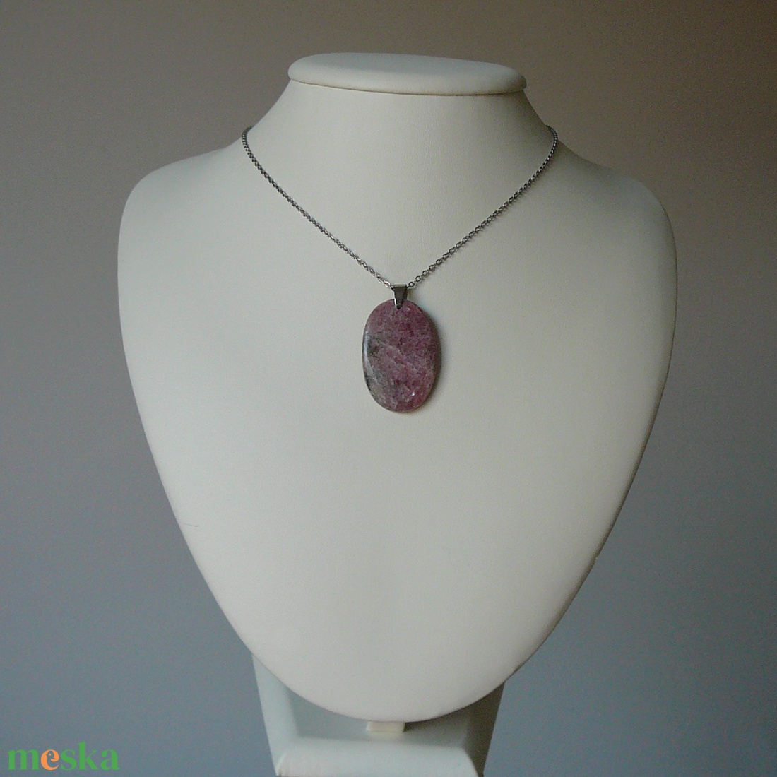 Rodonit medálos nyaklánc - ékszer - nyaklánc - medálos nyaklánc - Meska.hu