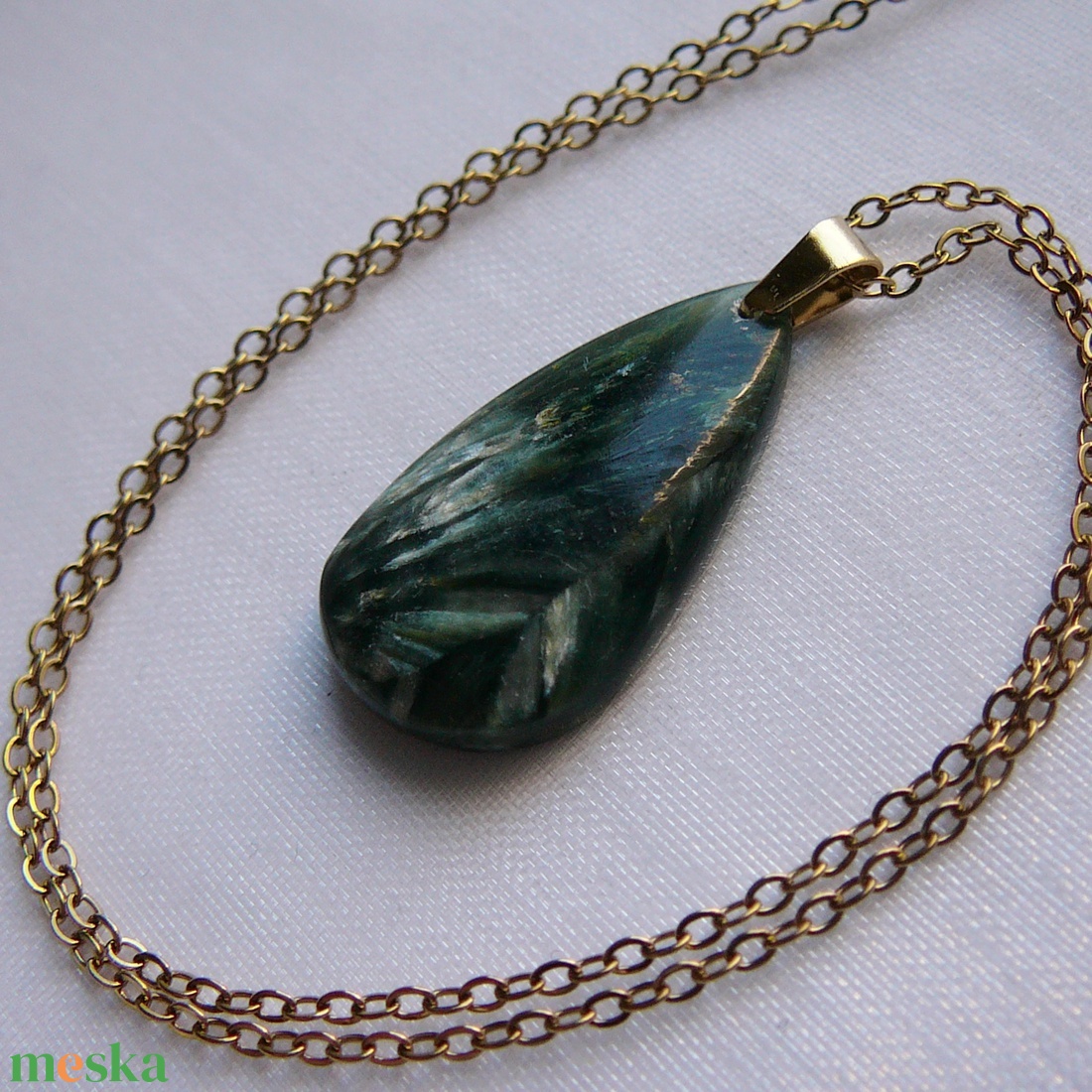 Szerafinit csepp medálos nyaklánc - ékszer - nyaklánc - medál - Meska.hu