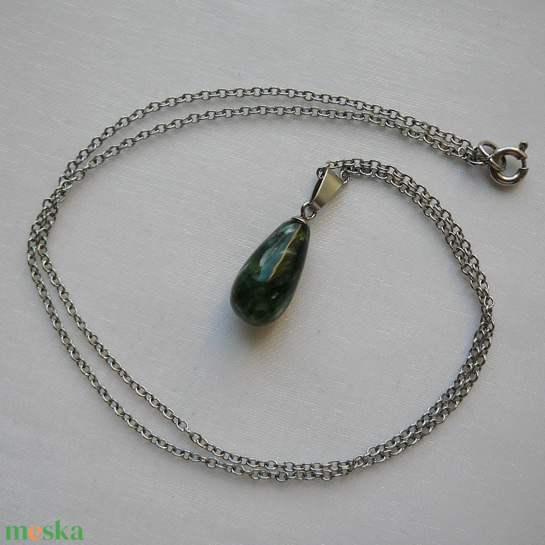 Szerafinit csepp medálos nyaklánc - ékszer - nyaklánc - medál - Meska.hu