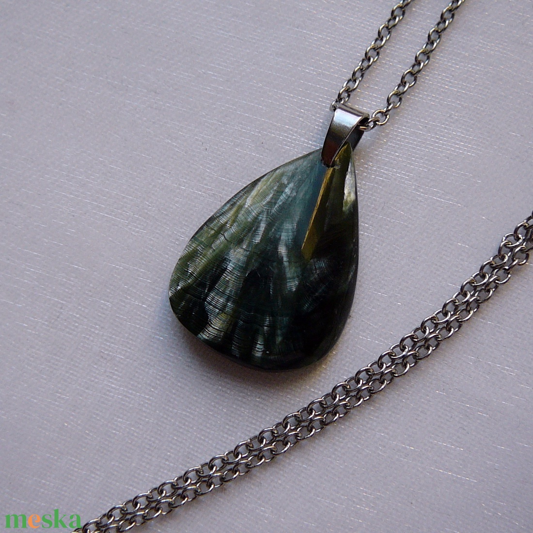 Szerafinit csepp medálos nyaklánc - ékszer - nyaklánc - medál - Meska.hu