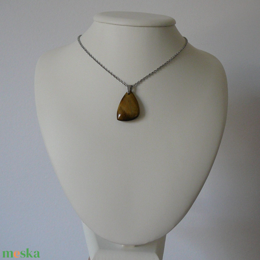 Tigrisszem medálos nyaklánc - ékszer - nyaklánc - medálos nyaklánc - Meska.hu