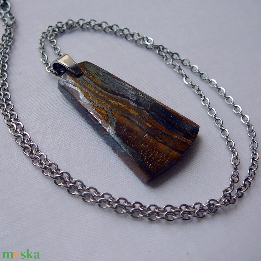 Tigrisvas medálos nyaklánc - ékszer - nyaklánc - medálos nyaklánc - Meska.hu