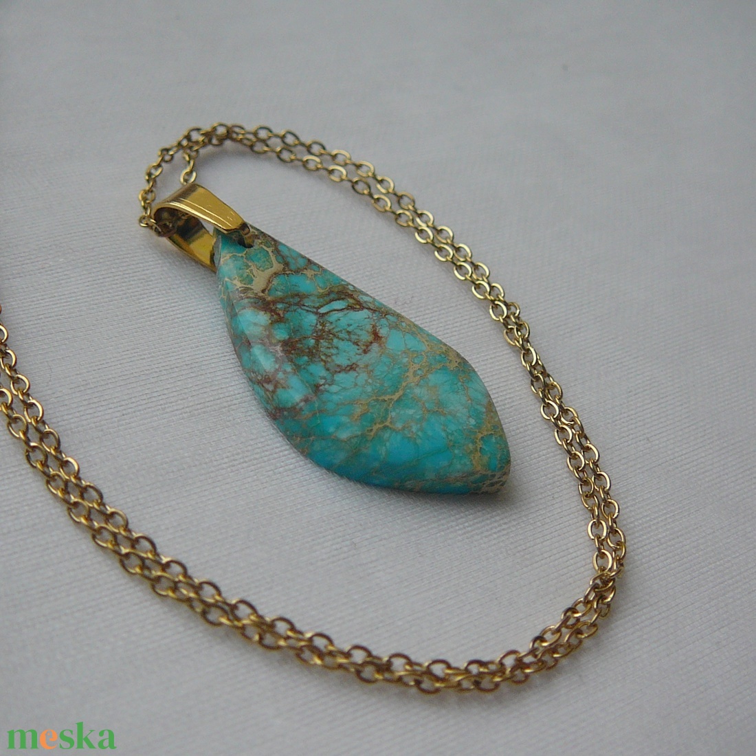 Üledéki jáspis medálos nyaklánc - ékszer - nyaklánc - medálos nyaklánc - Meska.hu